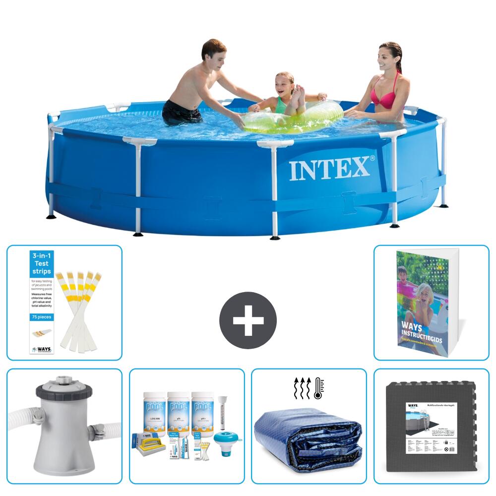 INTEX Basen ze stelażem Okrągły - 305x76 cm - 7-częściowy S233