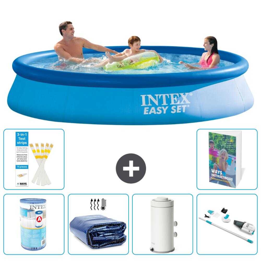 INTEX Basen Easy Set Okrągły - 366x76 cm - 7-częściowy S120