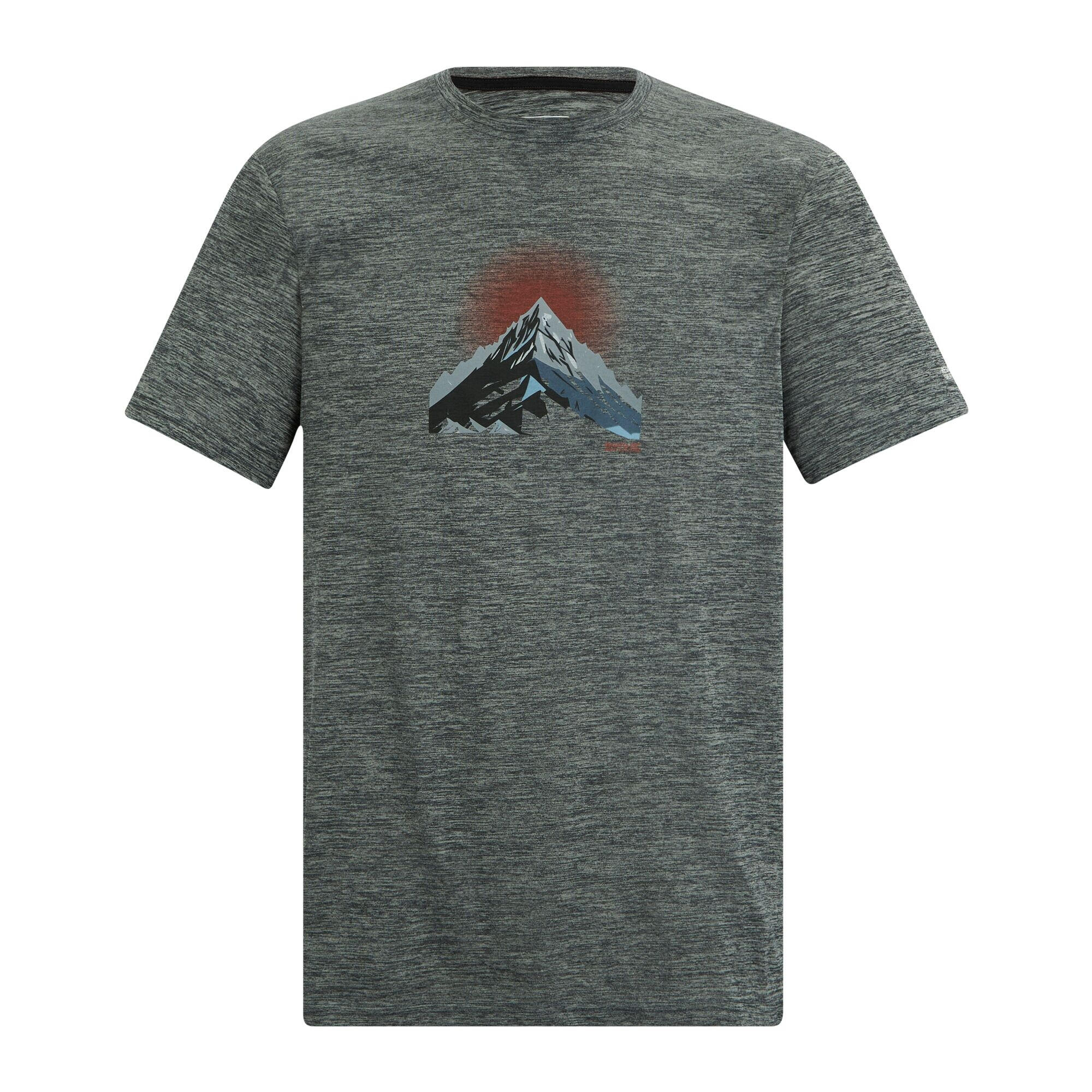 T-shirt Męski Z Górą Melanżowy Fingal