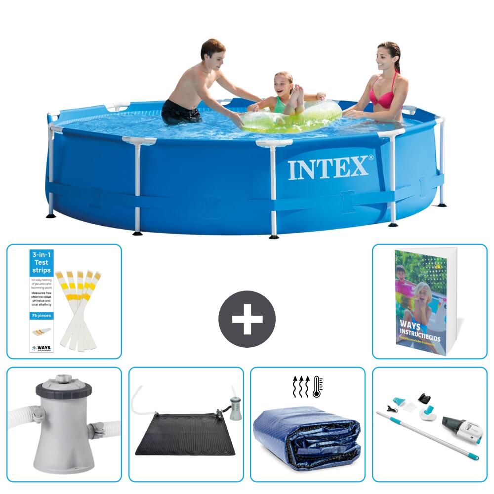 INTEX Basen ze stelażem Okrągły - 305x76 cm - 7-częściowy S252