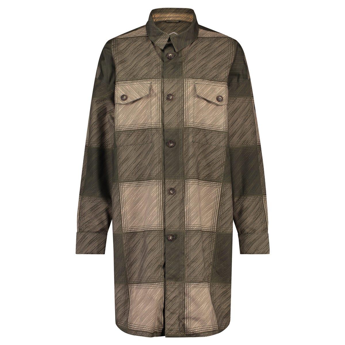 Oversized Rain Shirt Winter Rain Jacket Women Green