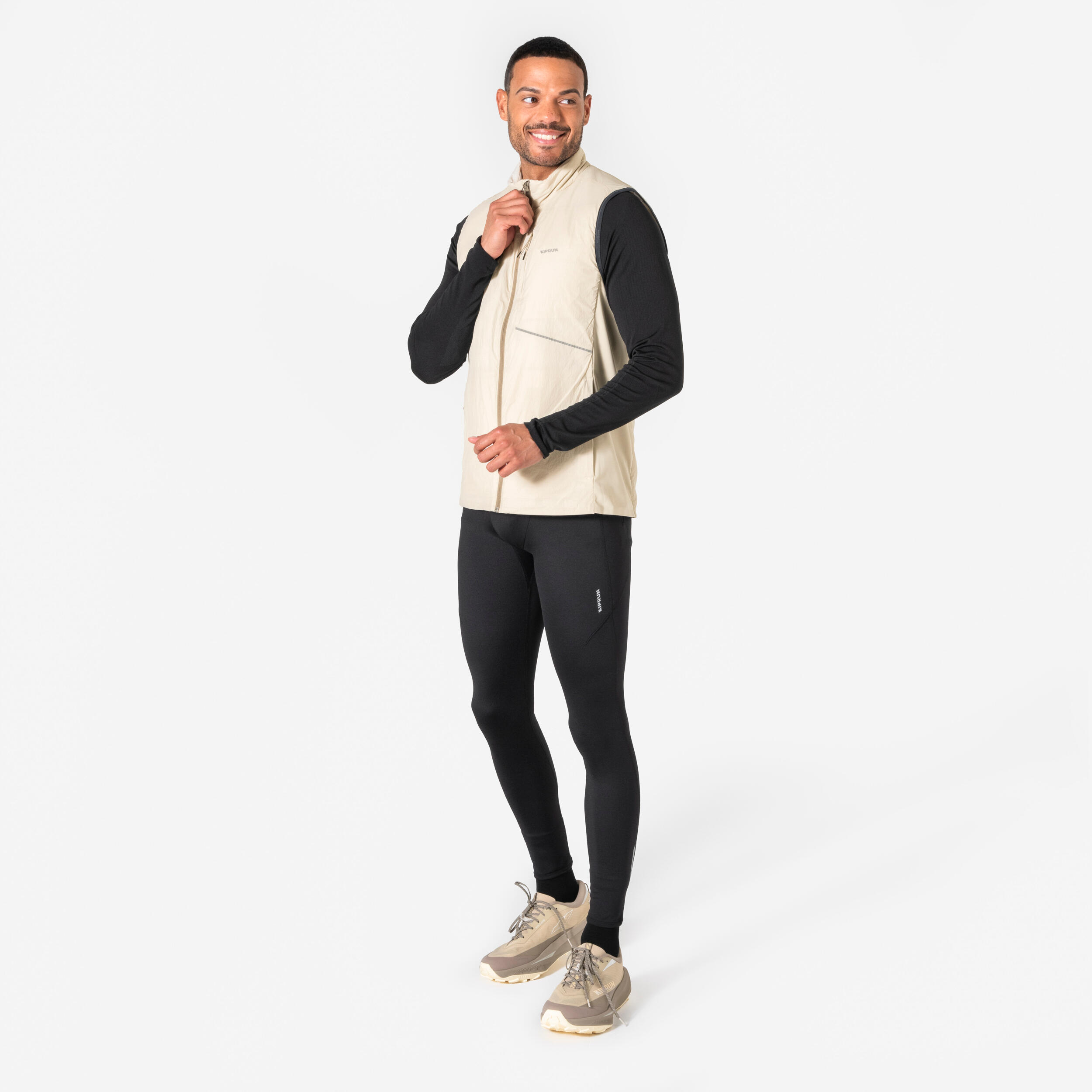 Legginsy do biegania męskie Kiprun Run 500 Warm ocieplane
