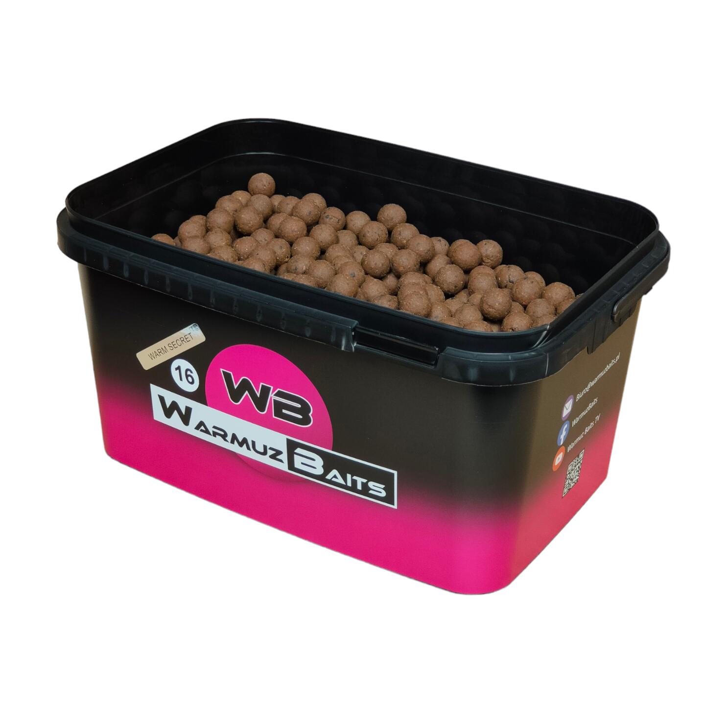 Kulki zanętowe 16mm Warmuz Baits Wiadro 3kg WARM SECRET