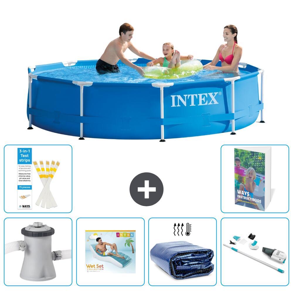 INTEX Basen ze stelażem Okrągły - 305x76 cm - 7-częściowy S261