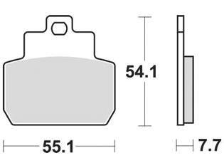Klocki hamulcowe TRW MCB 782 SRM z kompozytu metalowego