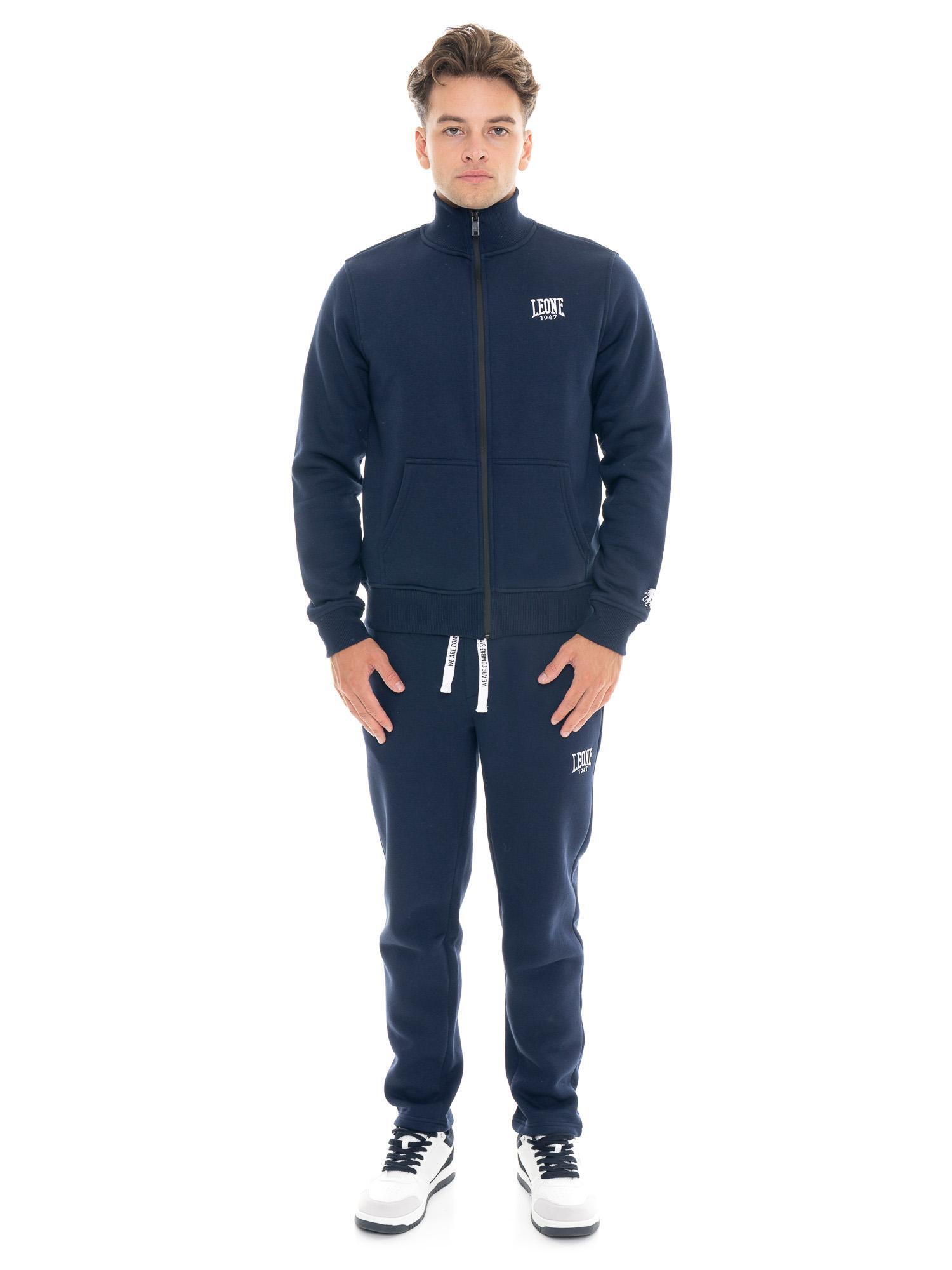 Herren-Winter-Trainingsanzug mit hohem Kragen Reißverschluss, Leone 1947