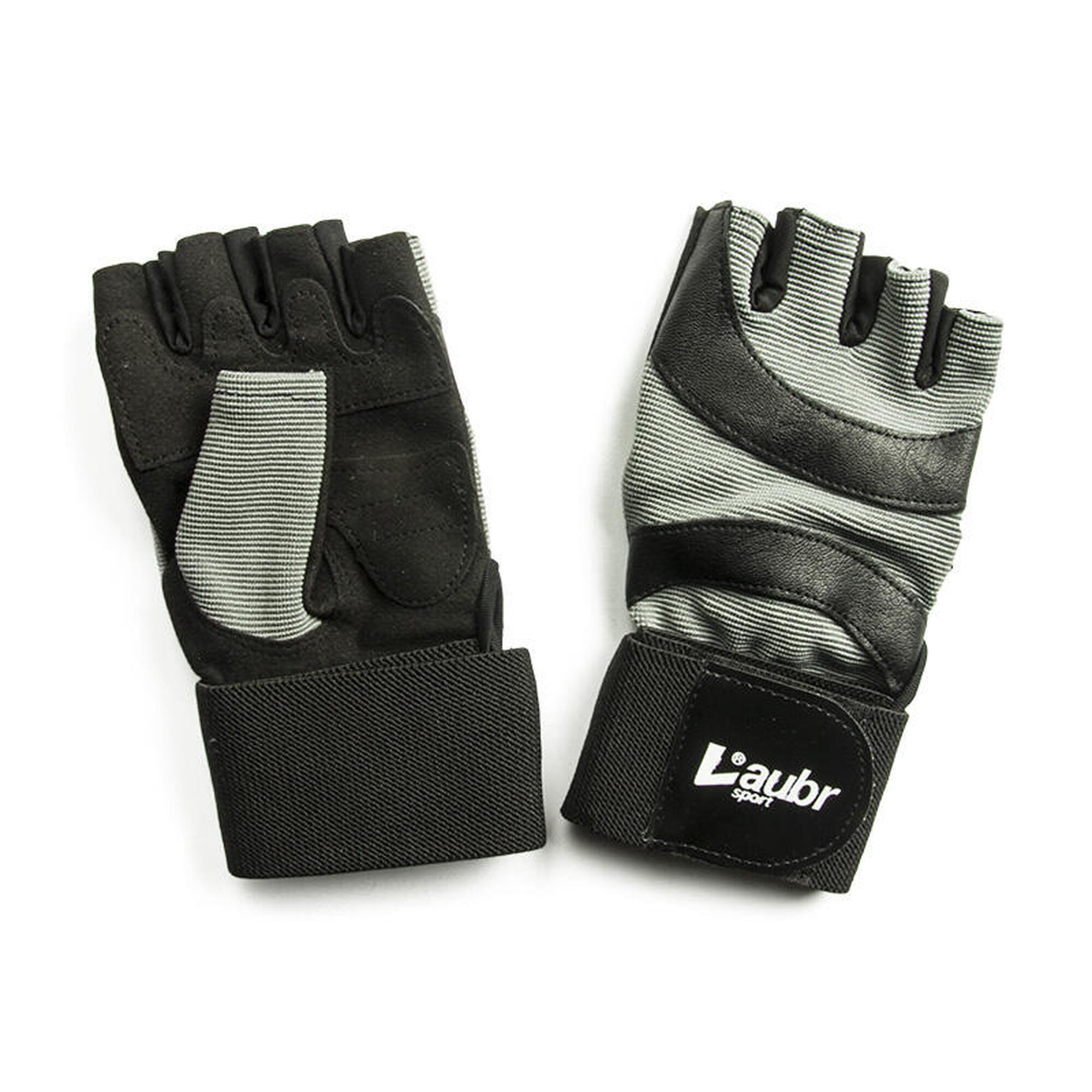 Fitness Gloves skórzane rękawice z wyściółką  czarne