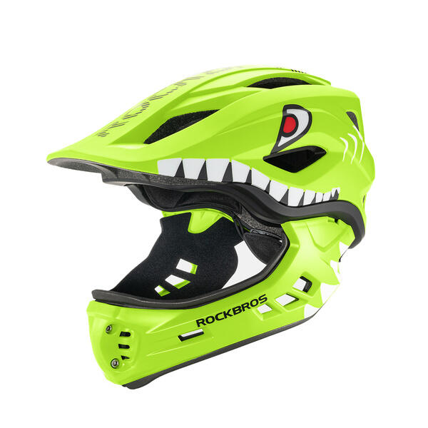 Kask rowerowy dziecięcy Rockbros Shark z odpinaną szczęką