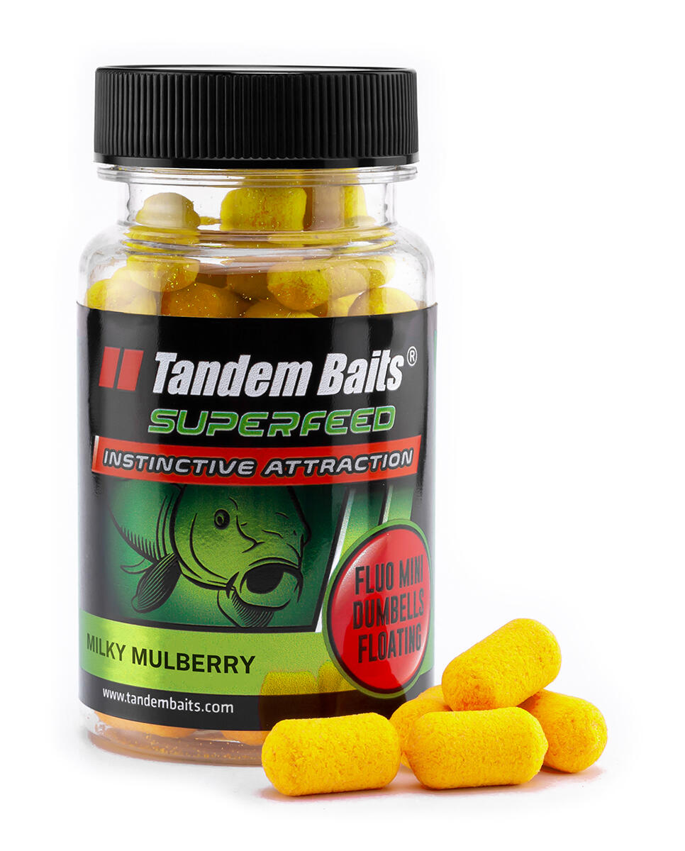 Pływające Mini Dumbells SuperFeed Fluo 30g Milky Mulberry