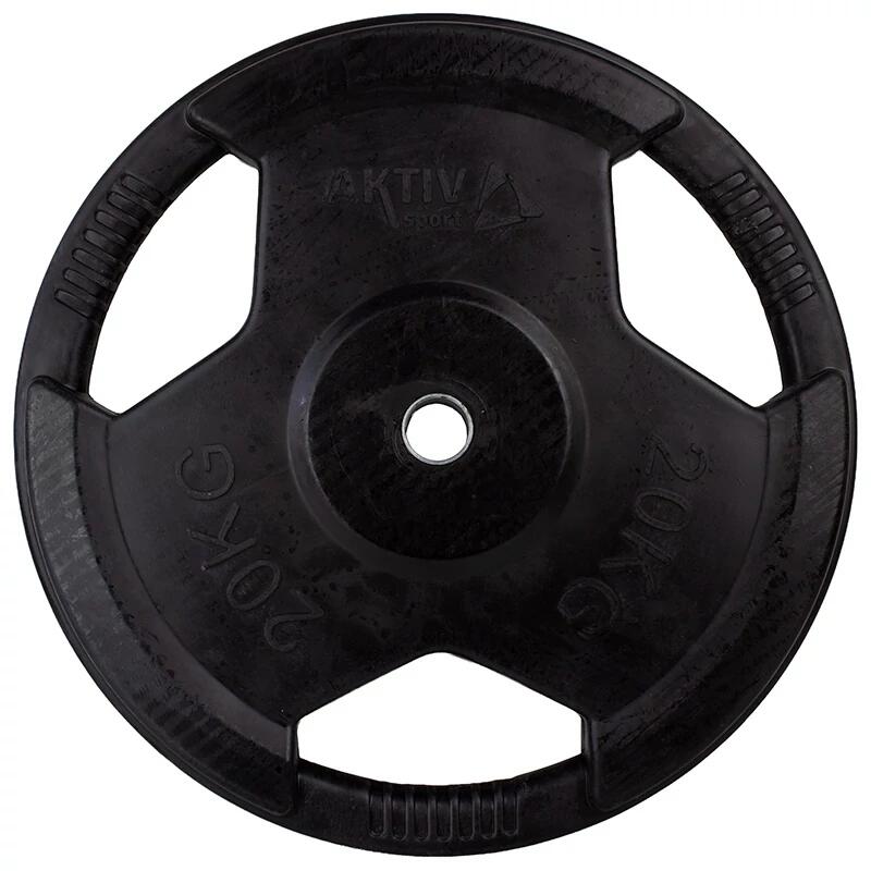 Talerz obciążeniowy Aktivsport gumowany 20 kg 31 mm