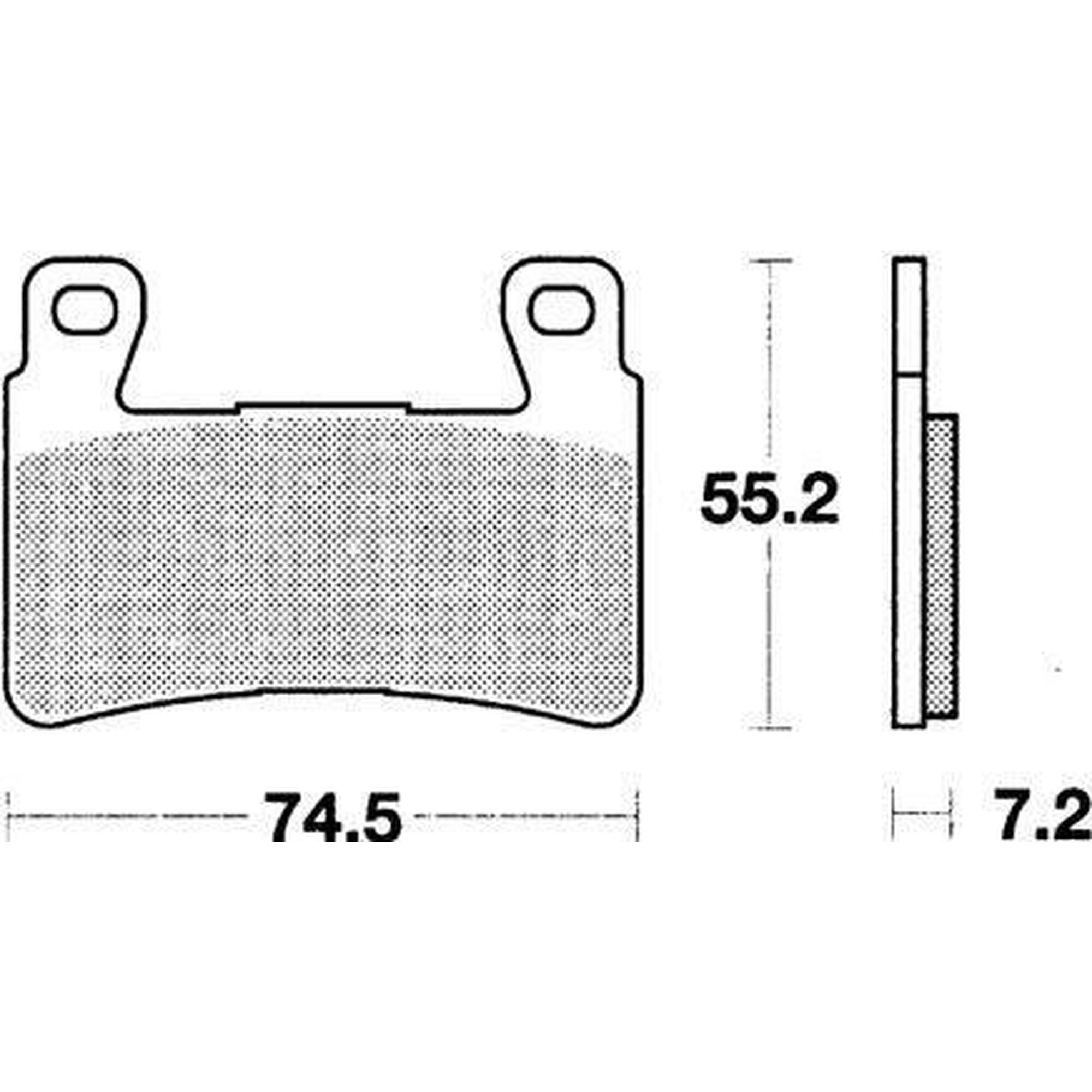 Klocki hamulcowe TRW MCB 703 SV z metalu sinterowanego