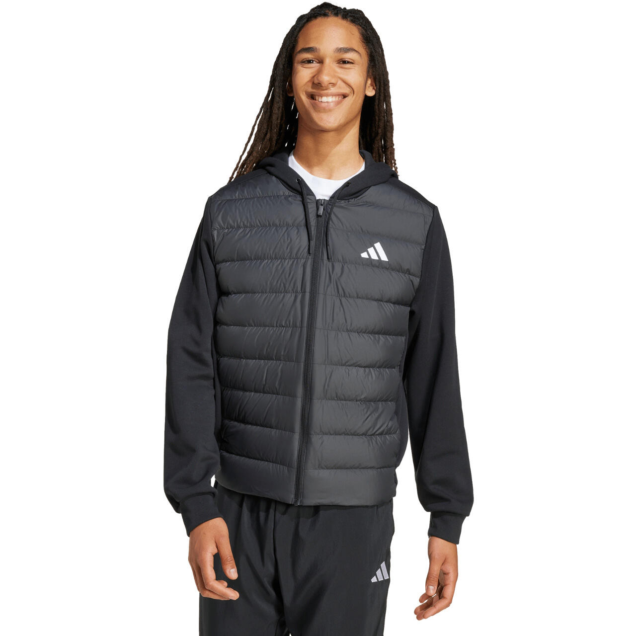 Kurtka męska adidas Essentials Climawarm Hybrid Down Hooded