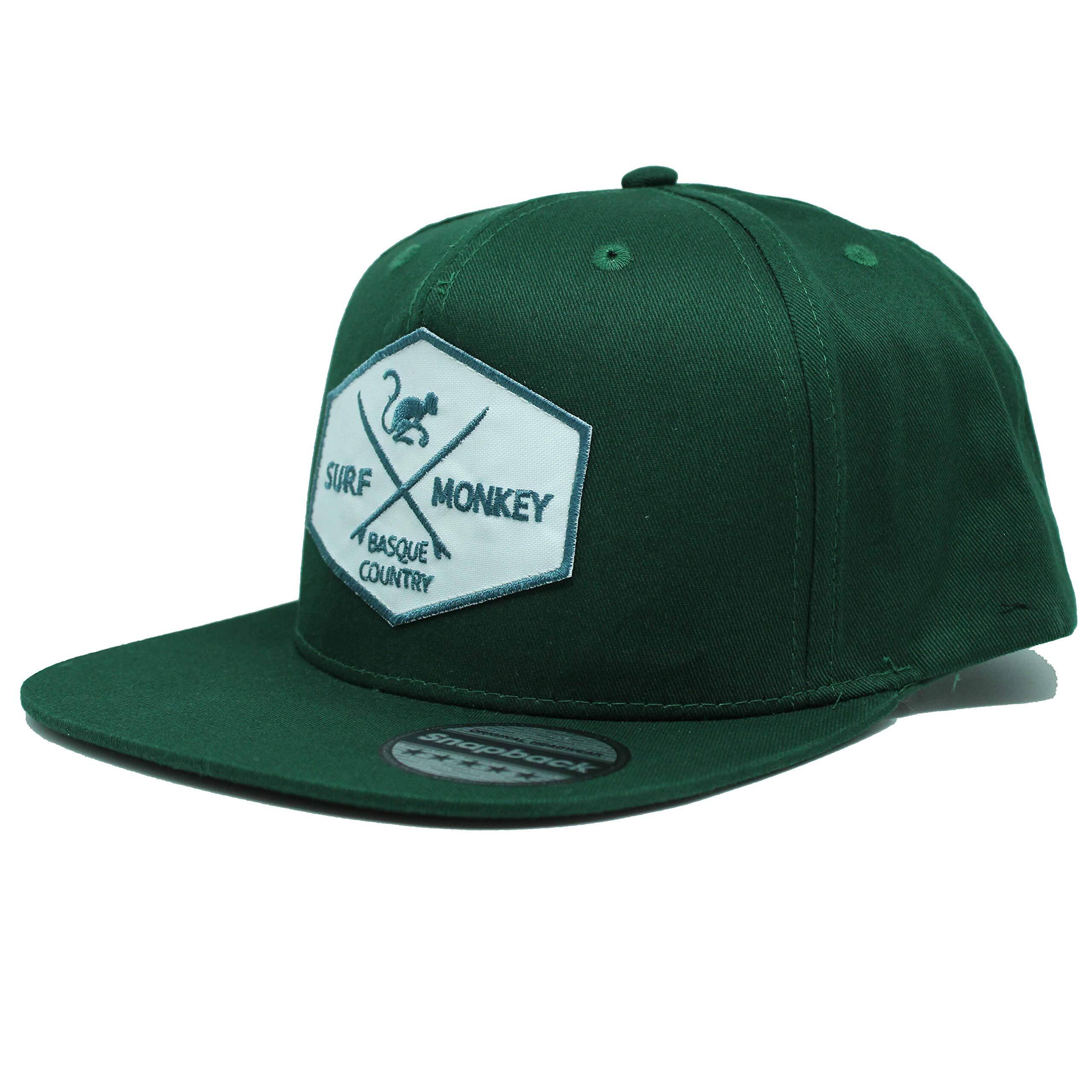 Czapka Trucker – Płaski daszek – Snapback / Dorośli (Butelkowa zieleń)