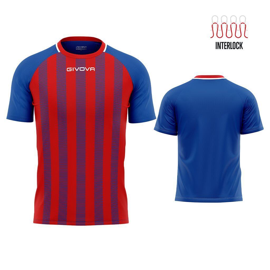 Koszulka sportowa Givova Rugby Royal Red Red