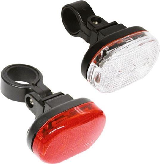 Zestaw Oświetlenia Led City - 3 Led - Przód + Tył - Zawiera Baterie