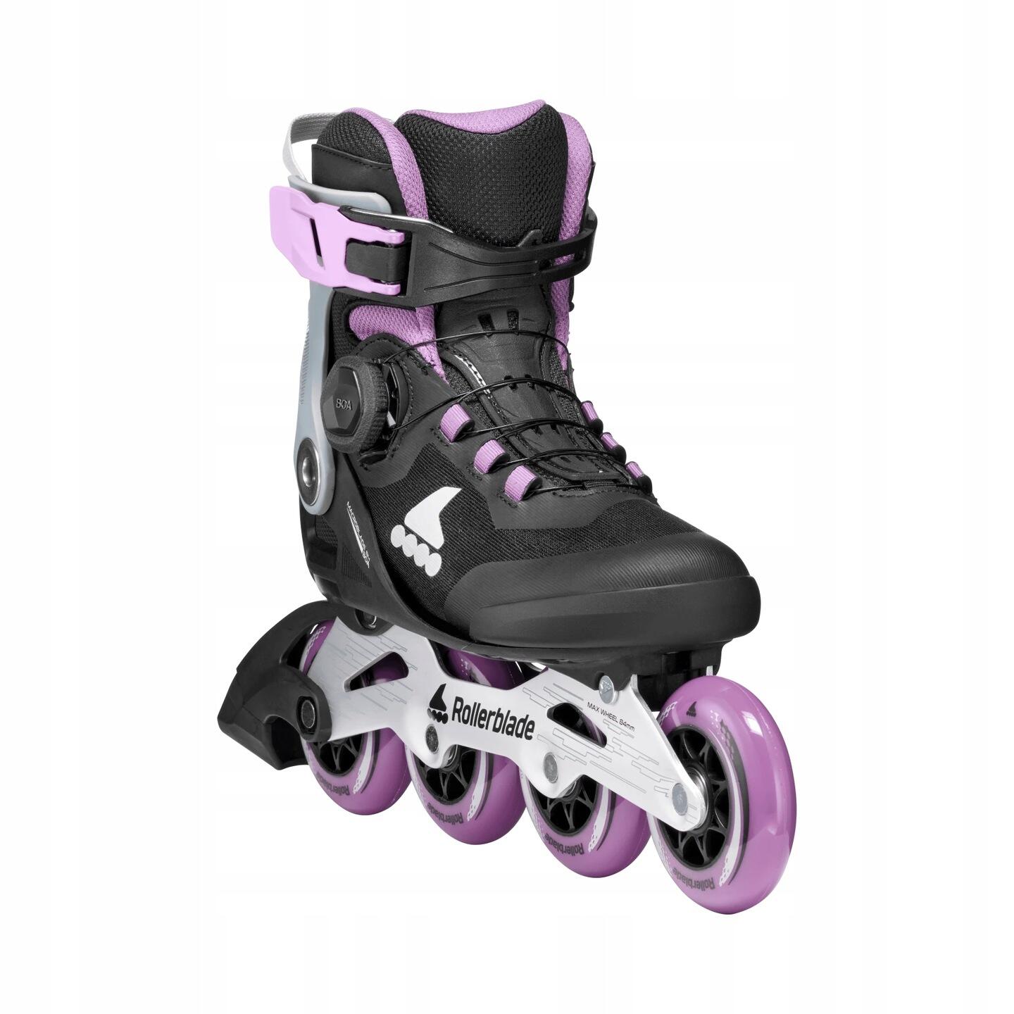 Damskie łyżworolki Rollerblade Macroblade 84 BOA Black/Lavender
