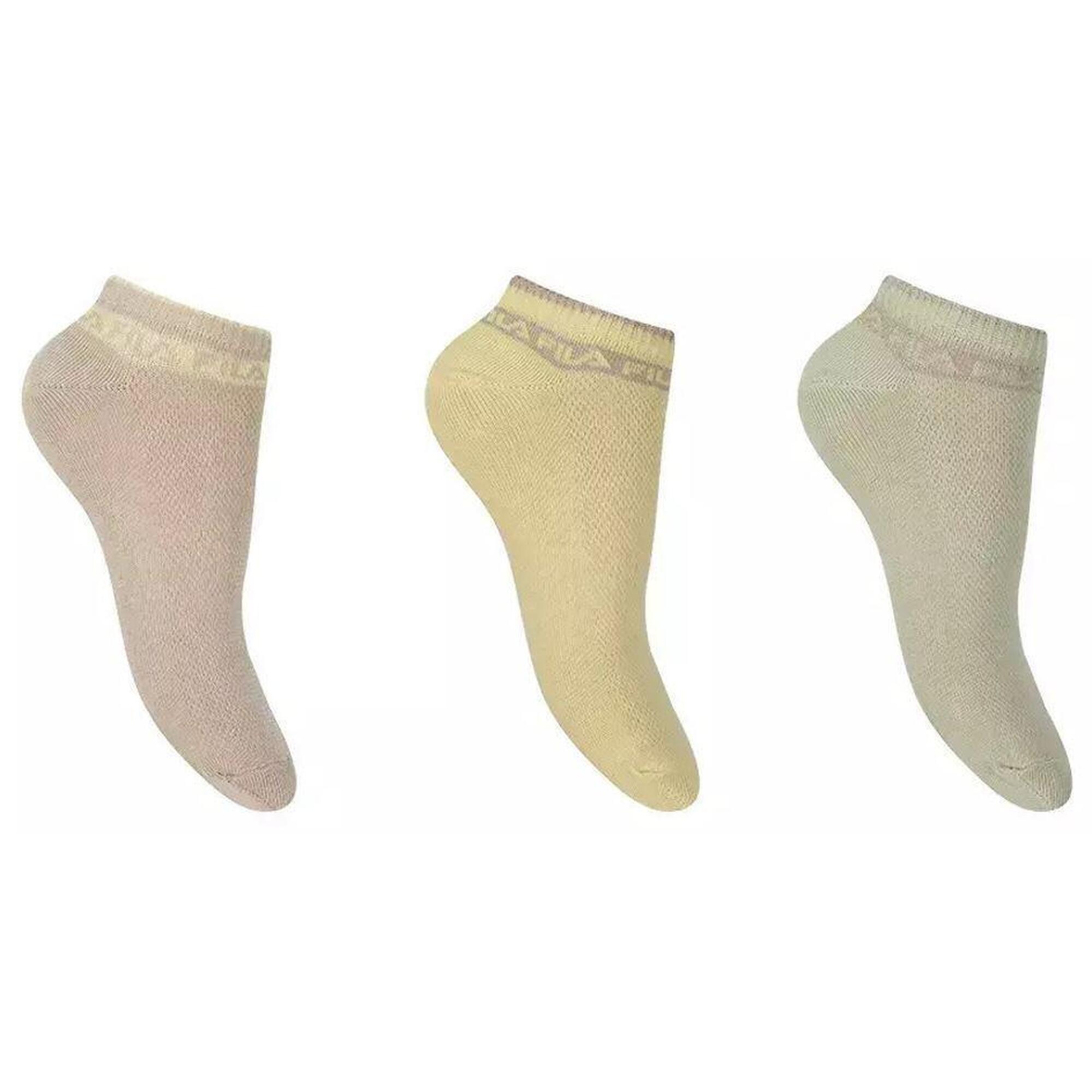 Fila 3-pack damskie skarpetki no-show 35-38 Squirrel Grey