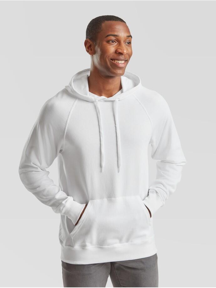 Lekka bluza z kapturem Fruit Of The Loom Blanco