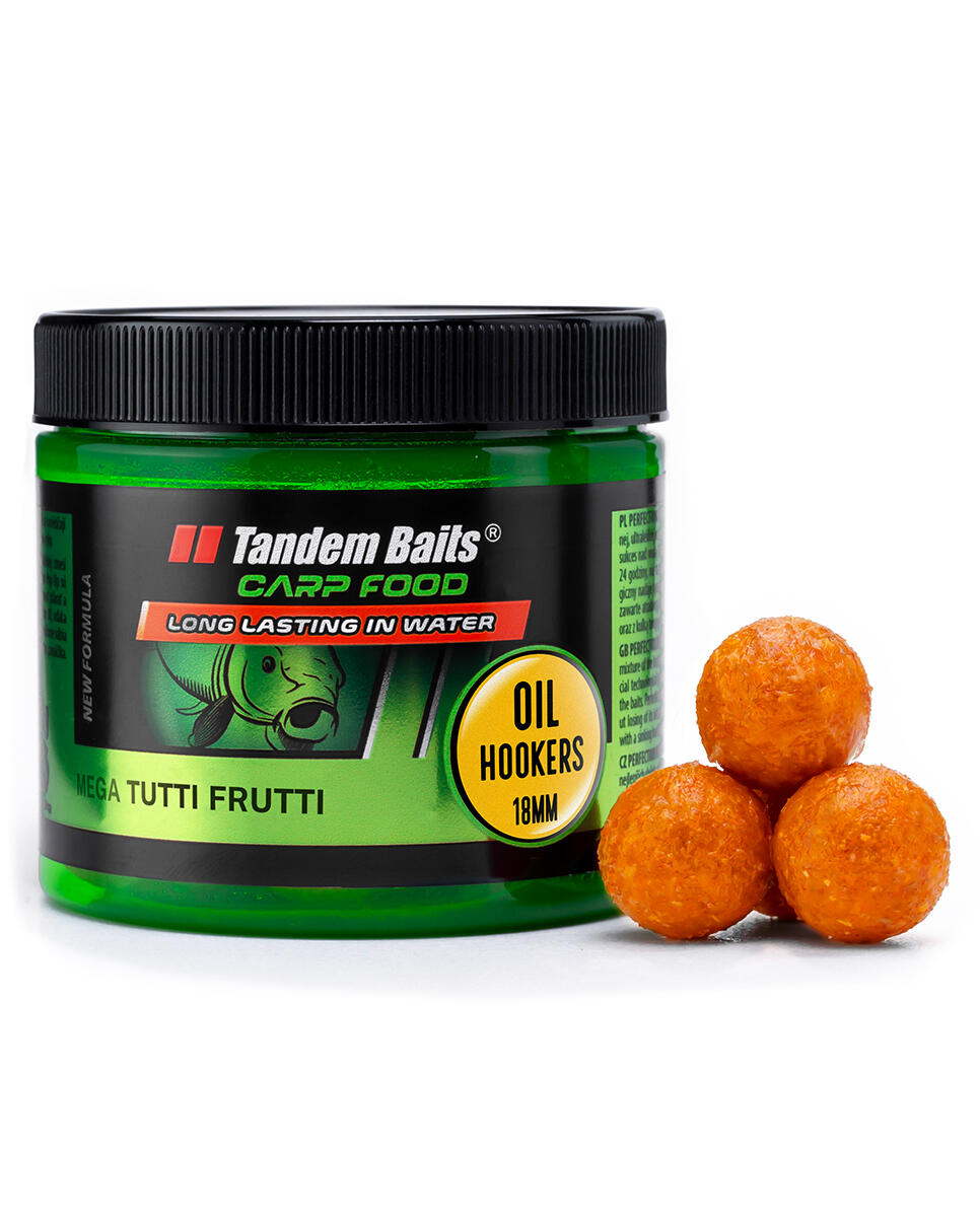 Kulki haczykowe Carp Food Oil Hookers 18mm/120g Mega Tutti Frutti