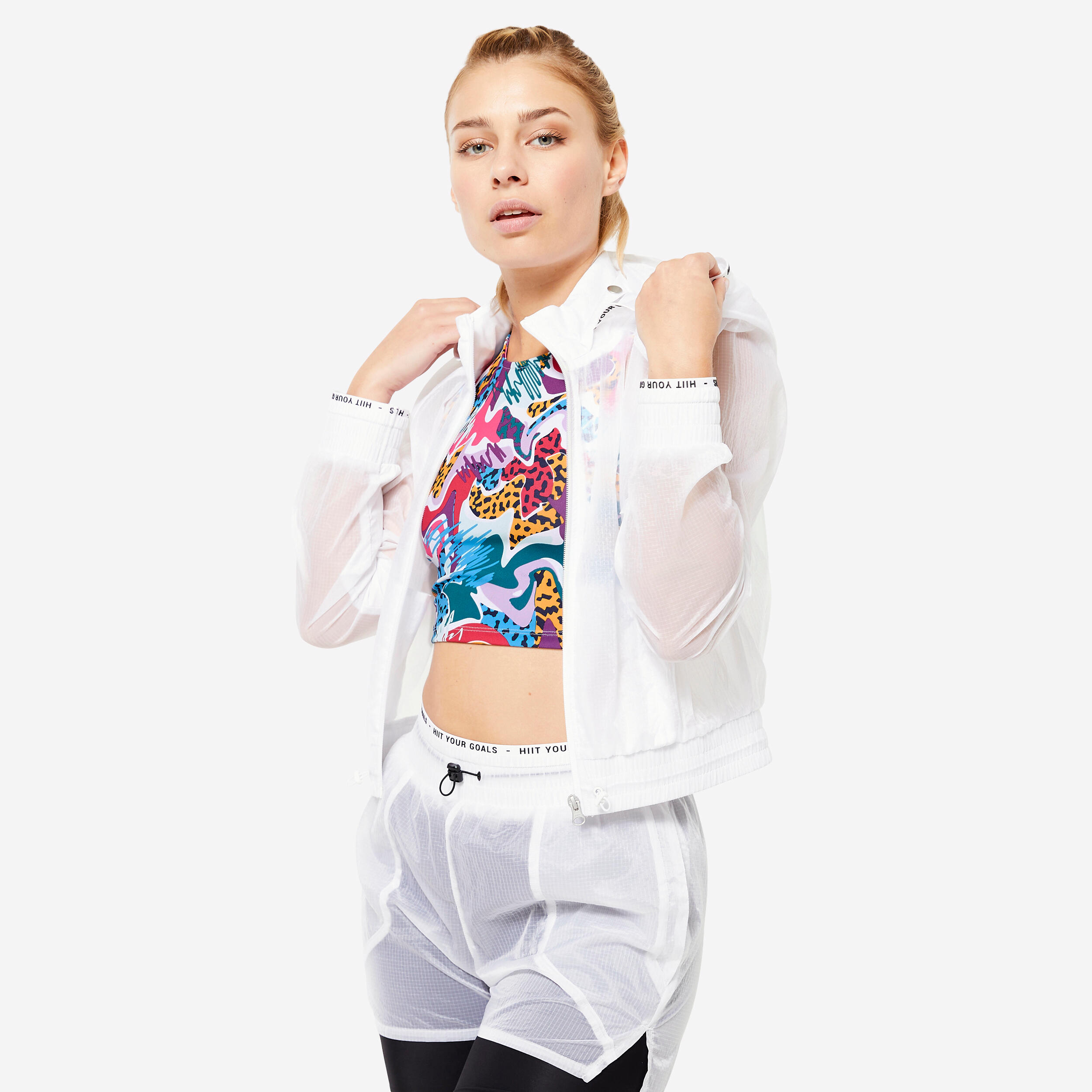 Bluza na zamek damska Domyos fitness
