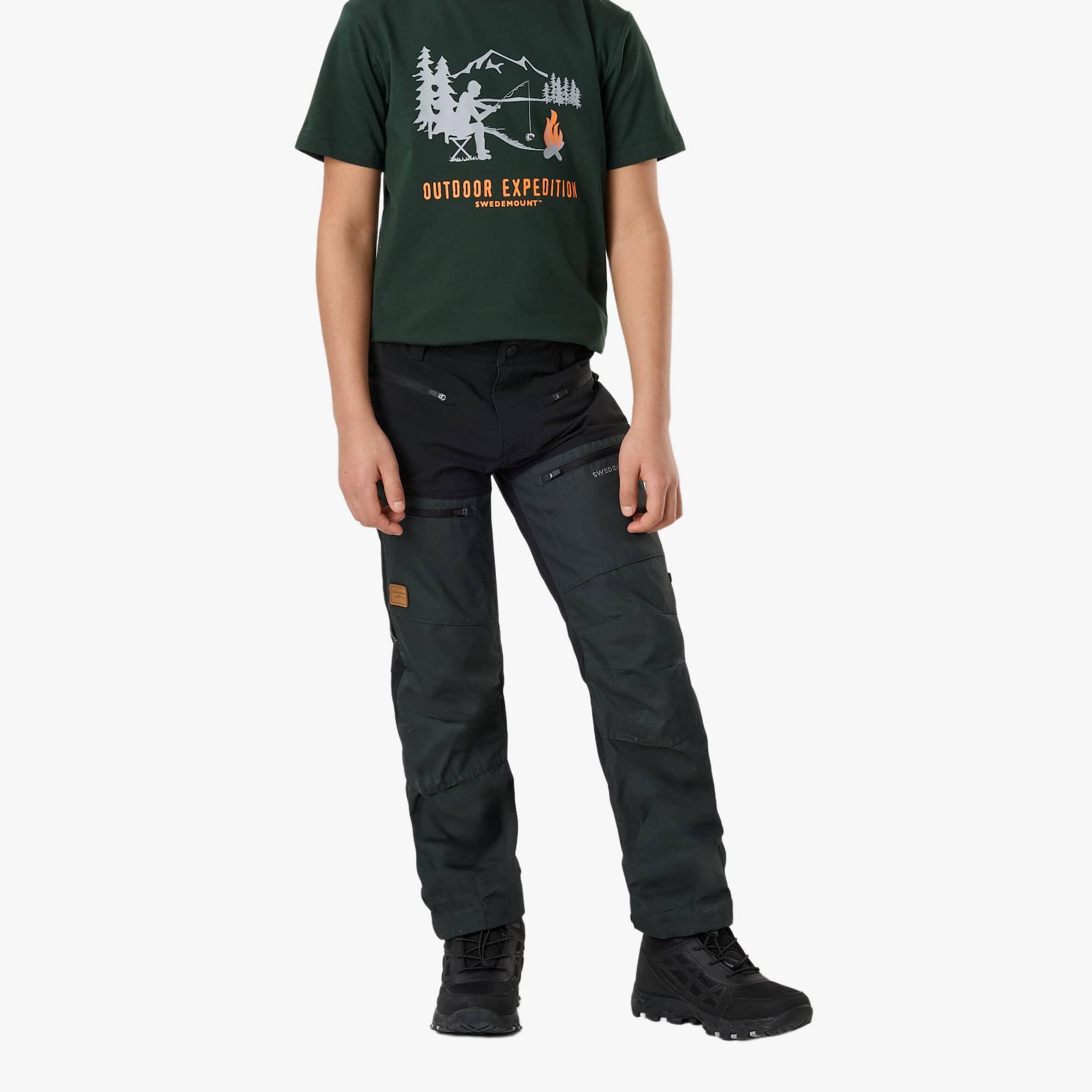 Spodnie Outdoor Wędrówki Dziecko Nordkap Tkanina Elastyczna