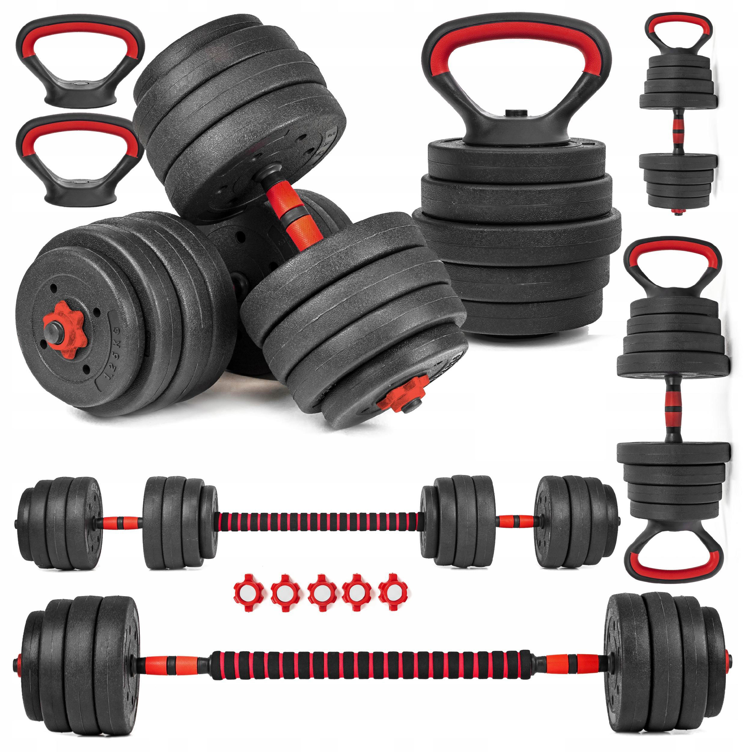 Hantle regulowane 6w1 sztanga kettlebell Sapphire SG-1120K 2x20kg