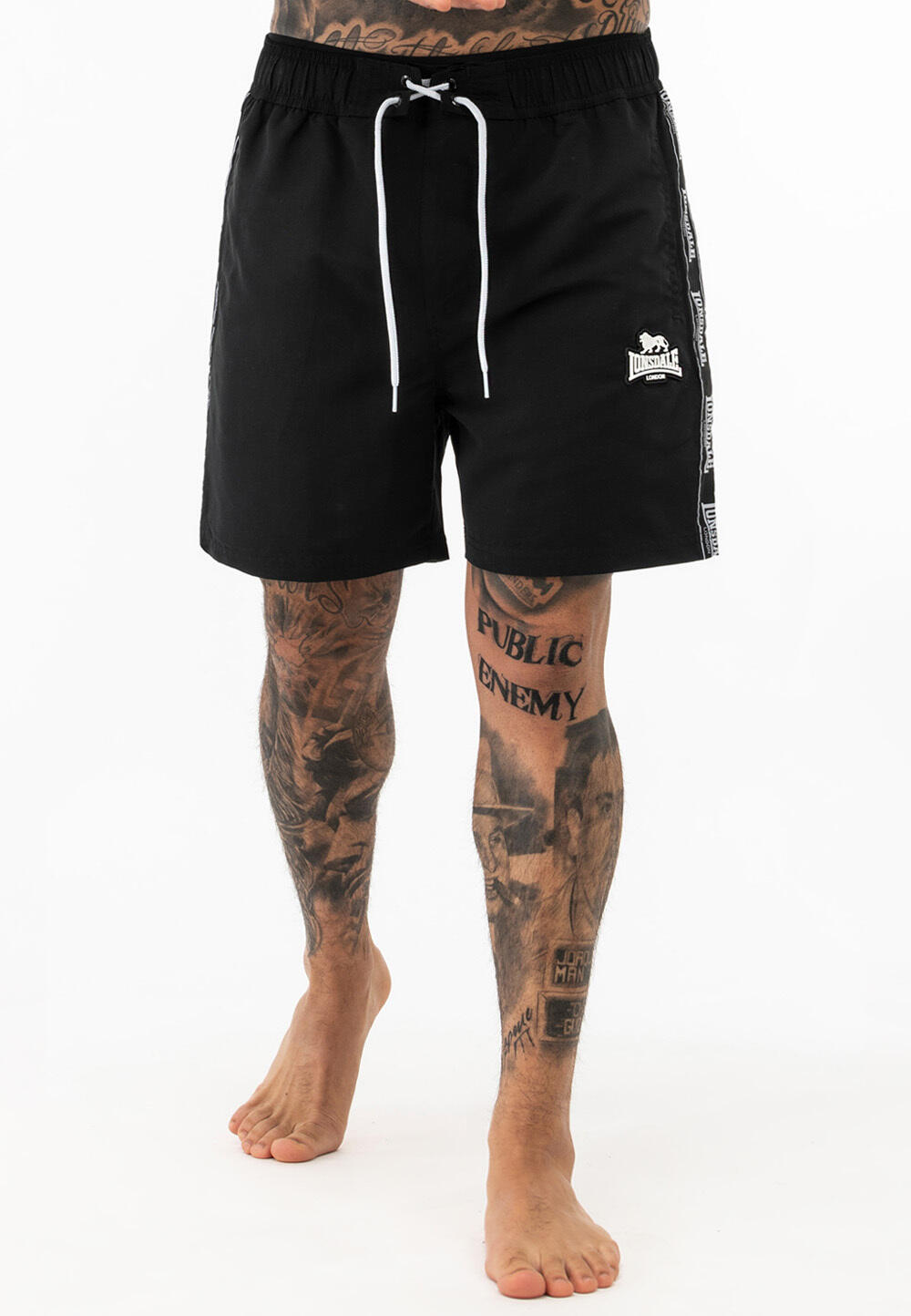 Kąpielówki z paskami Lonsdale Regular Fit Kirbuster