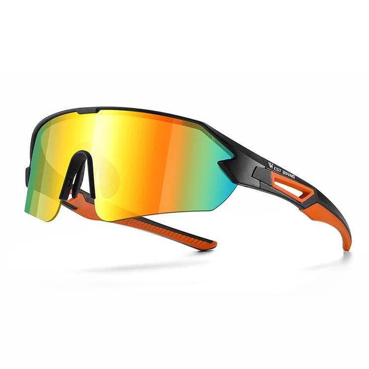 Kolorowe okulary przeciwsłoneczne sportowe do jazdy na rowerze