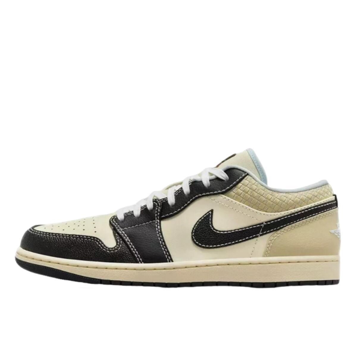 Buty do chodzenia dla dorosłych Air Jordan 1 Low SE Coconut Milk Black Muslin