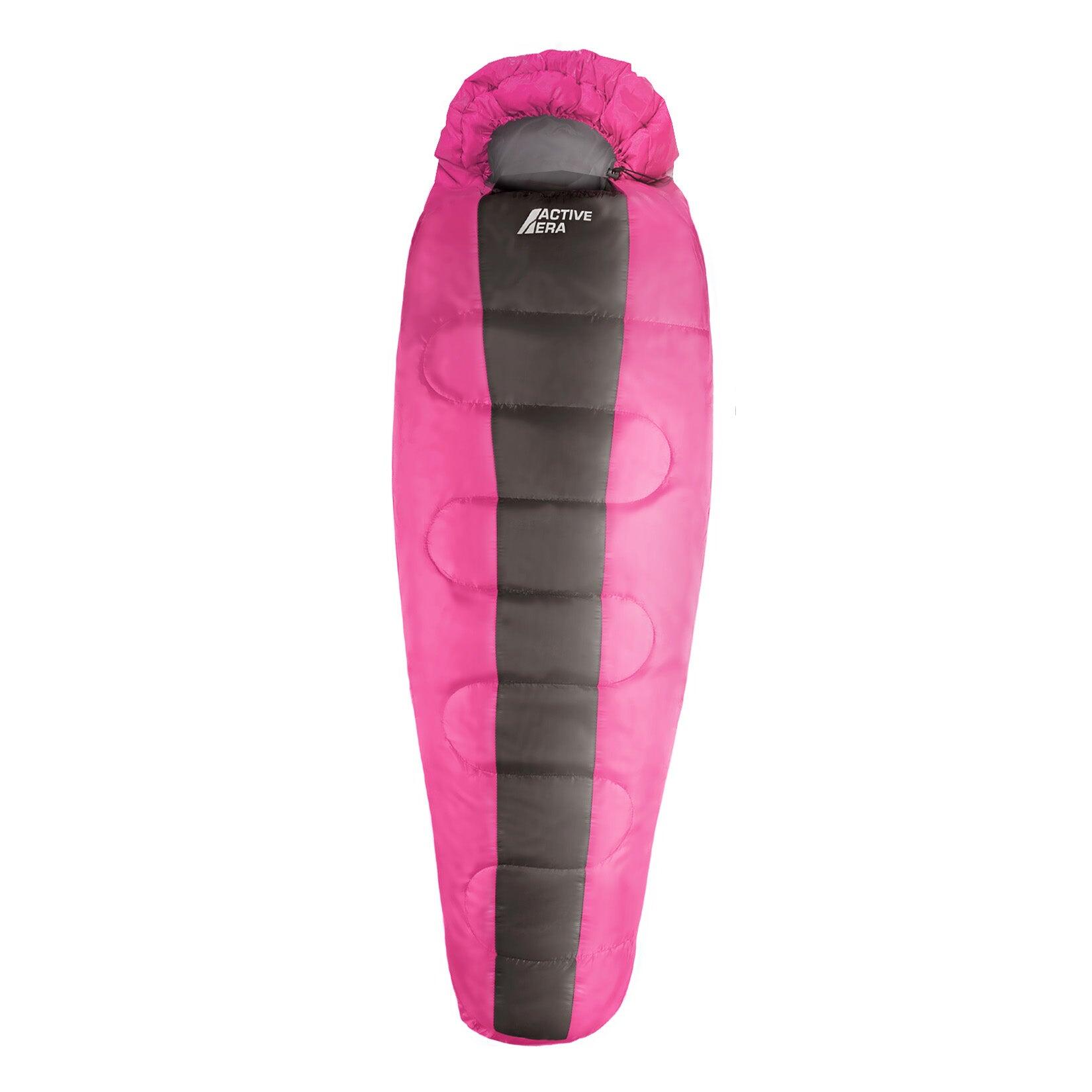 Śpiwór typu mumia na 3–4 sezony 0°C (300 GSM) – różowy