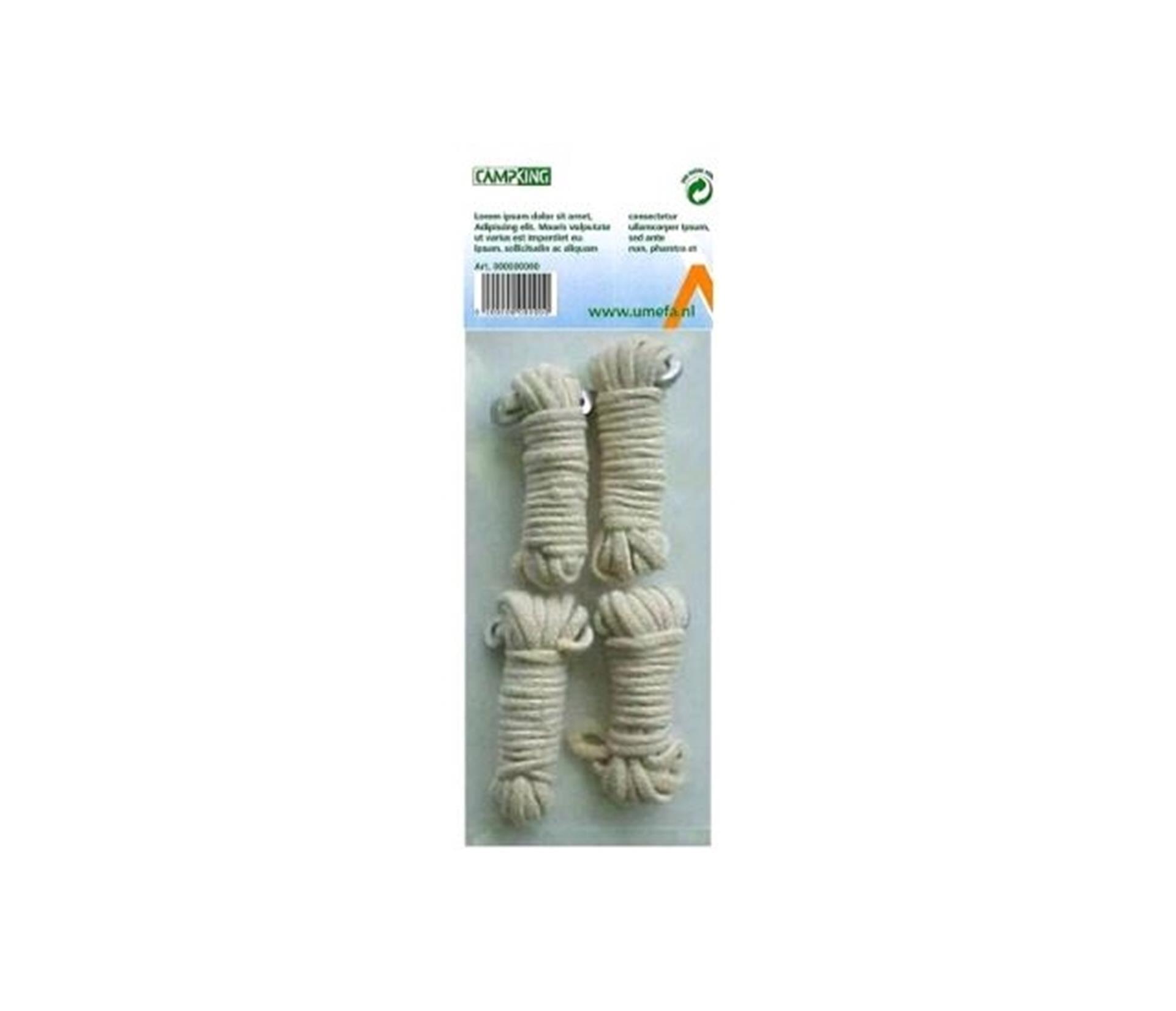 CampKing linka bawełniana 3 mm x 4 m 4 szt