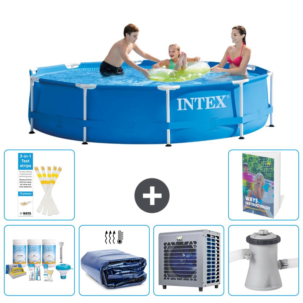 INTEX Basen ze stelażem Okrągły - 305x76 cm - 7-częściowy S128