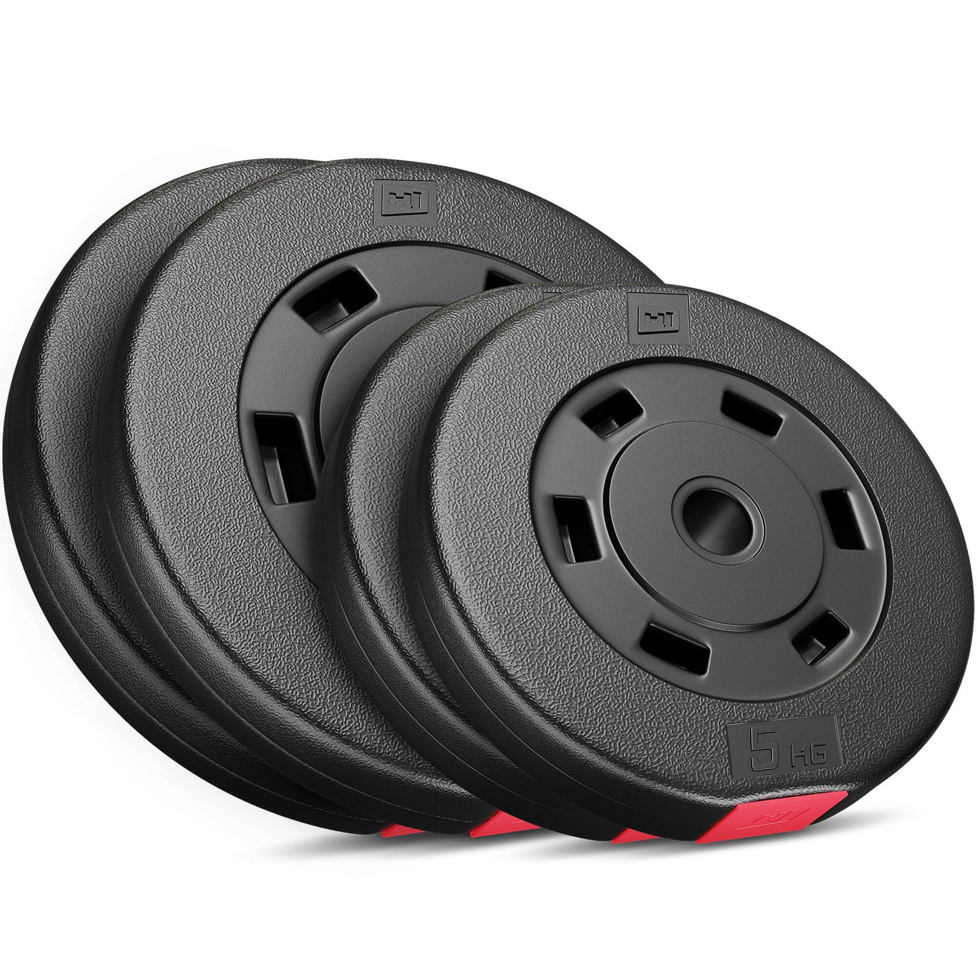 Zestaw obciążeń kompozytowych do sztangi Hop-Sport HS-C30A 30kg (2x10, 2x5)