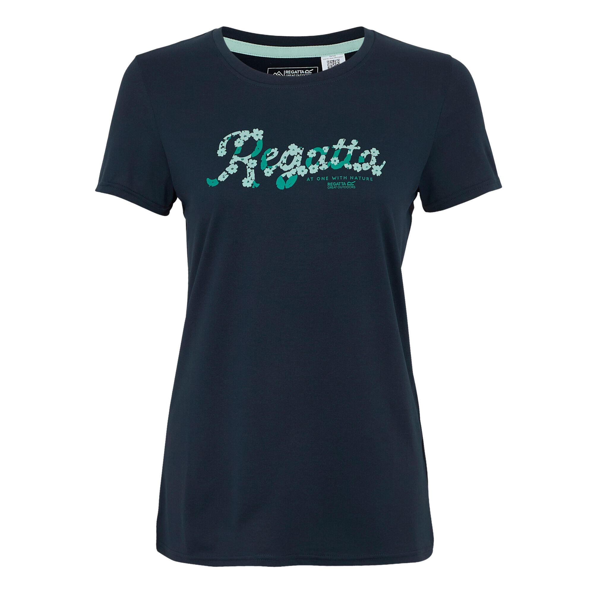 T-shirt Damski Kwiaty Rozciągliwa Fingal