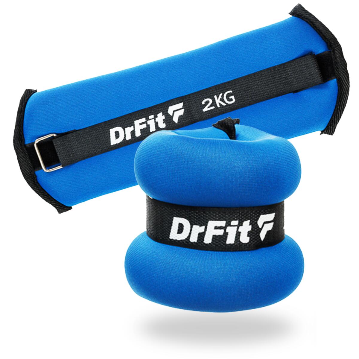 Unisex Fitness Obciążniki na Kostki i Nadgarstki 2 x 2 kg DrFit