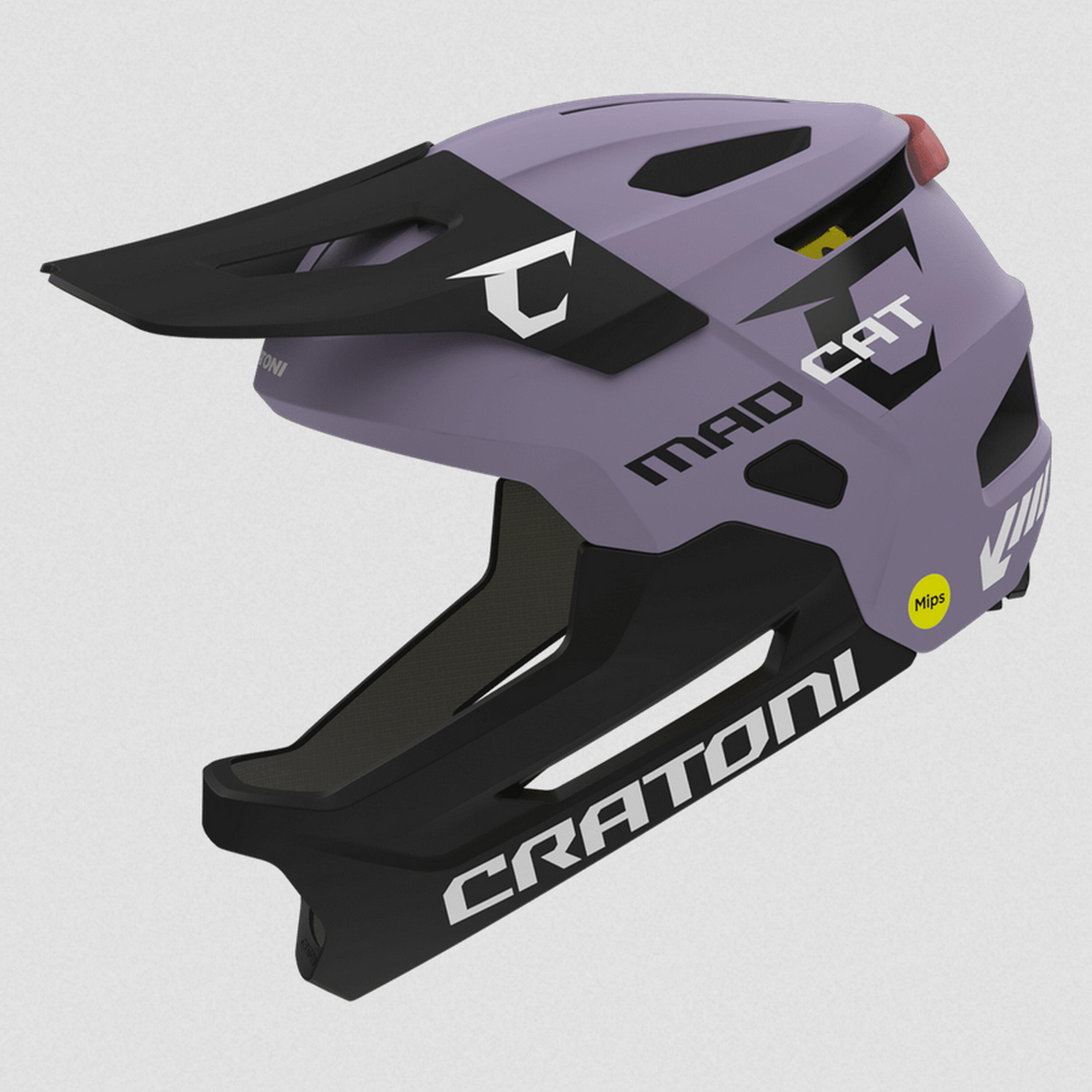 Kask MTB dla dzieci/młodzieży „Madcat Mips”, fioletowy