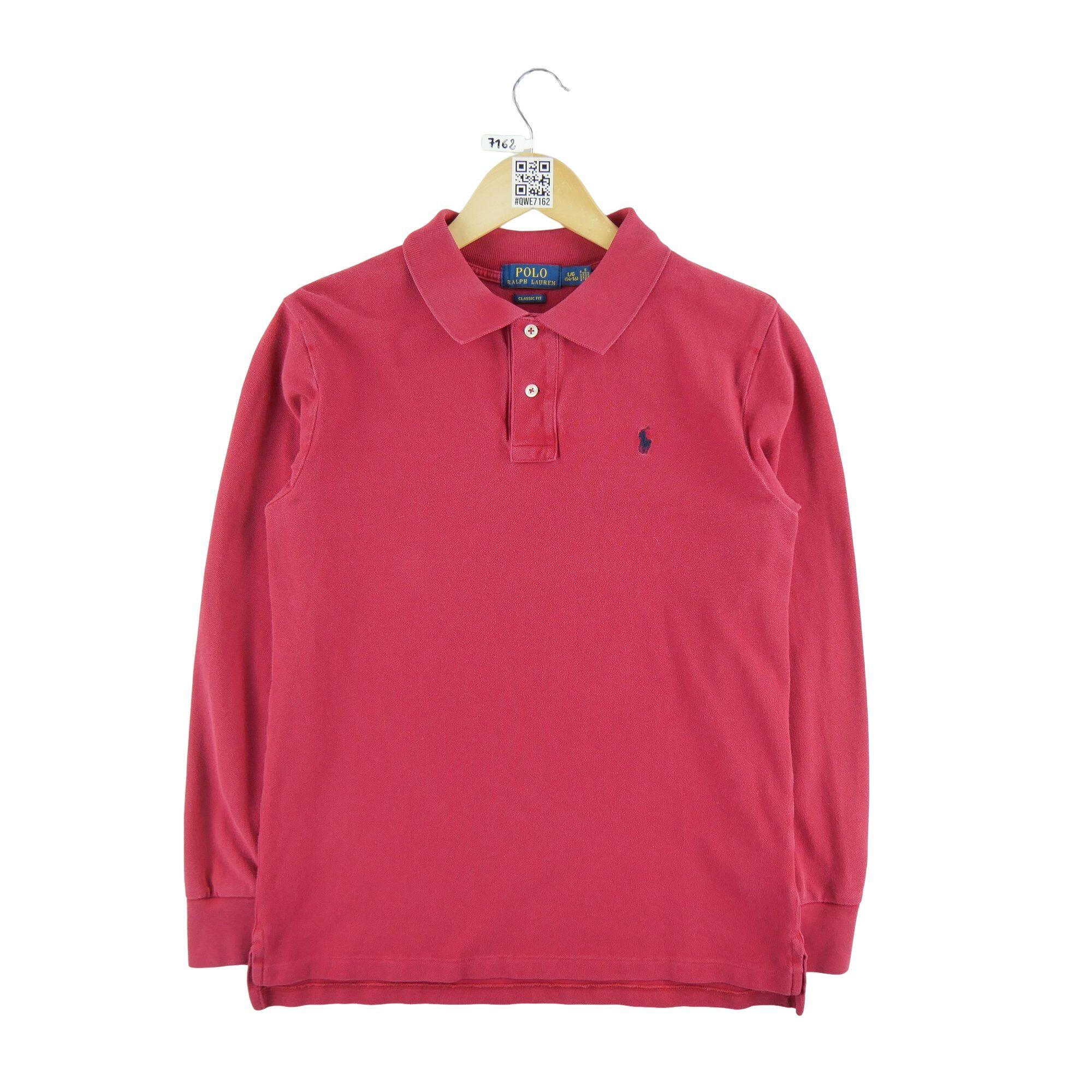 Second life - Polo manches longues Homme Rouge - Jak nowy