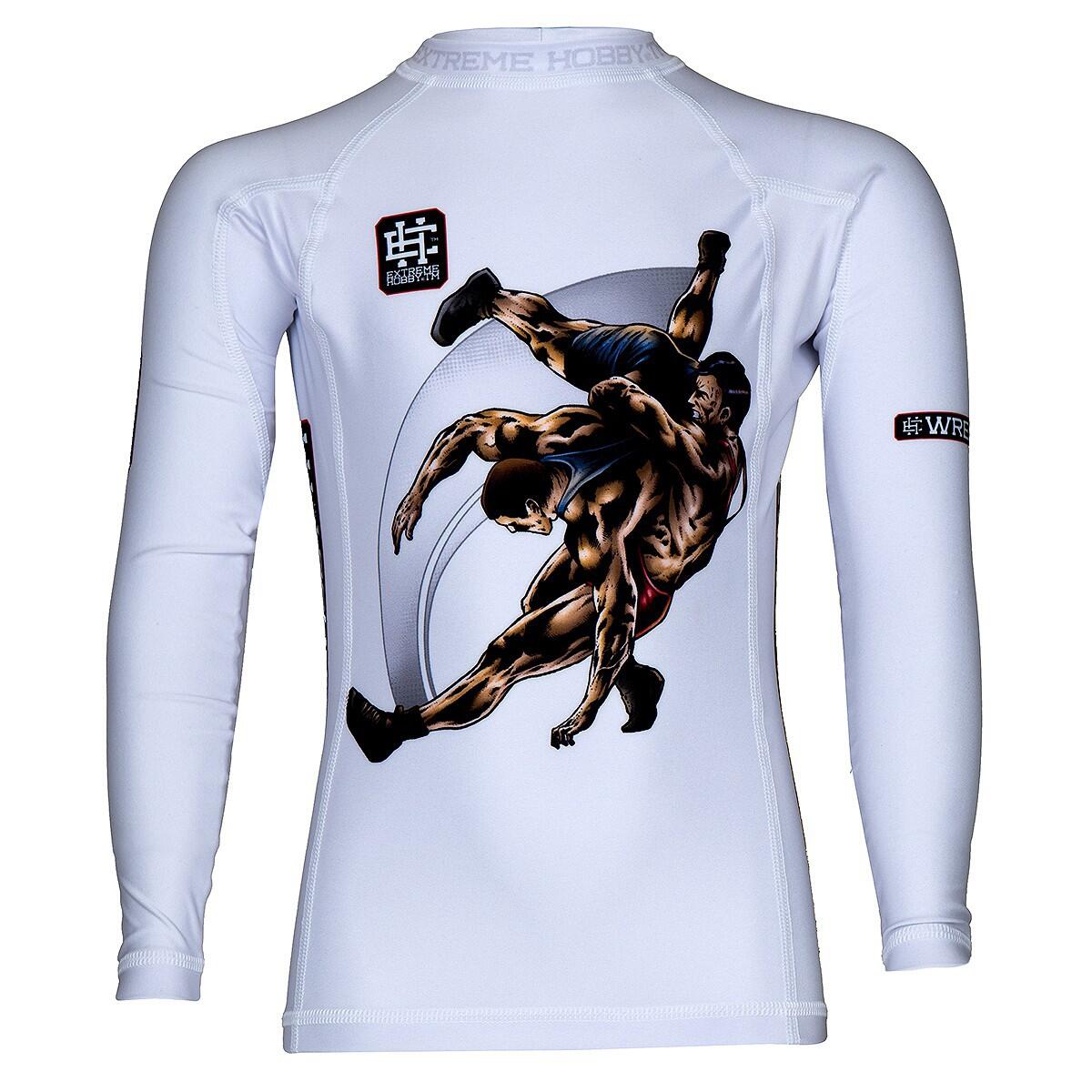 Koszulka Rashguard dla dzieci długi rękaw MMA EXTREME HOBBY WRESTLING