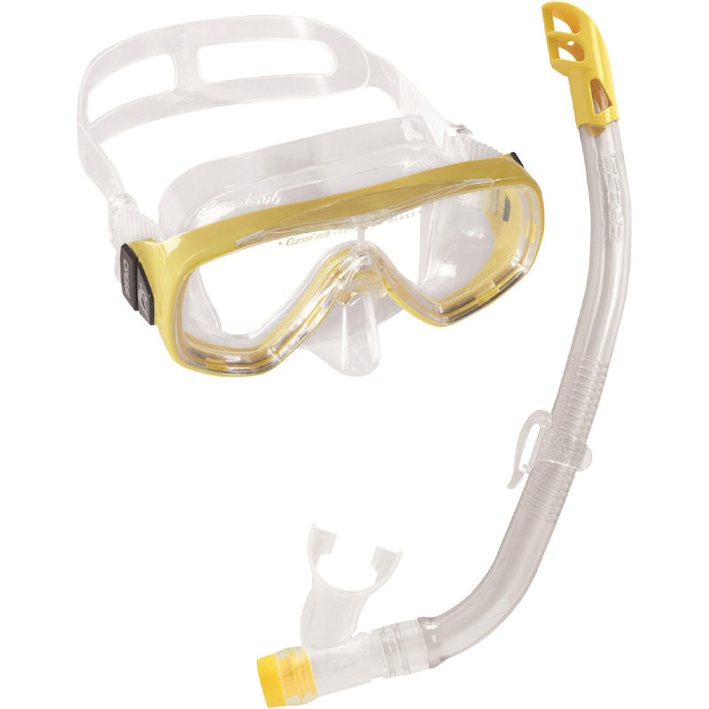 Cressi Ondina VIP Junior + Cressi Top – zestaw maska i fajka do snorkelingu