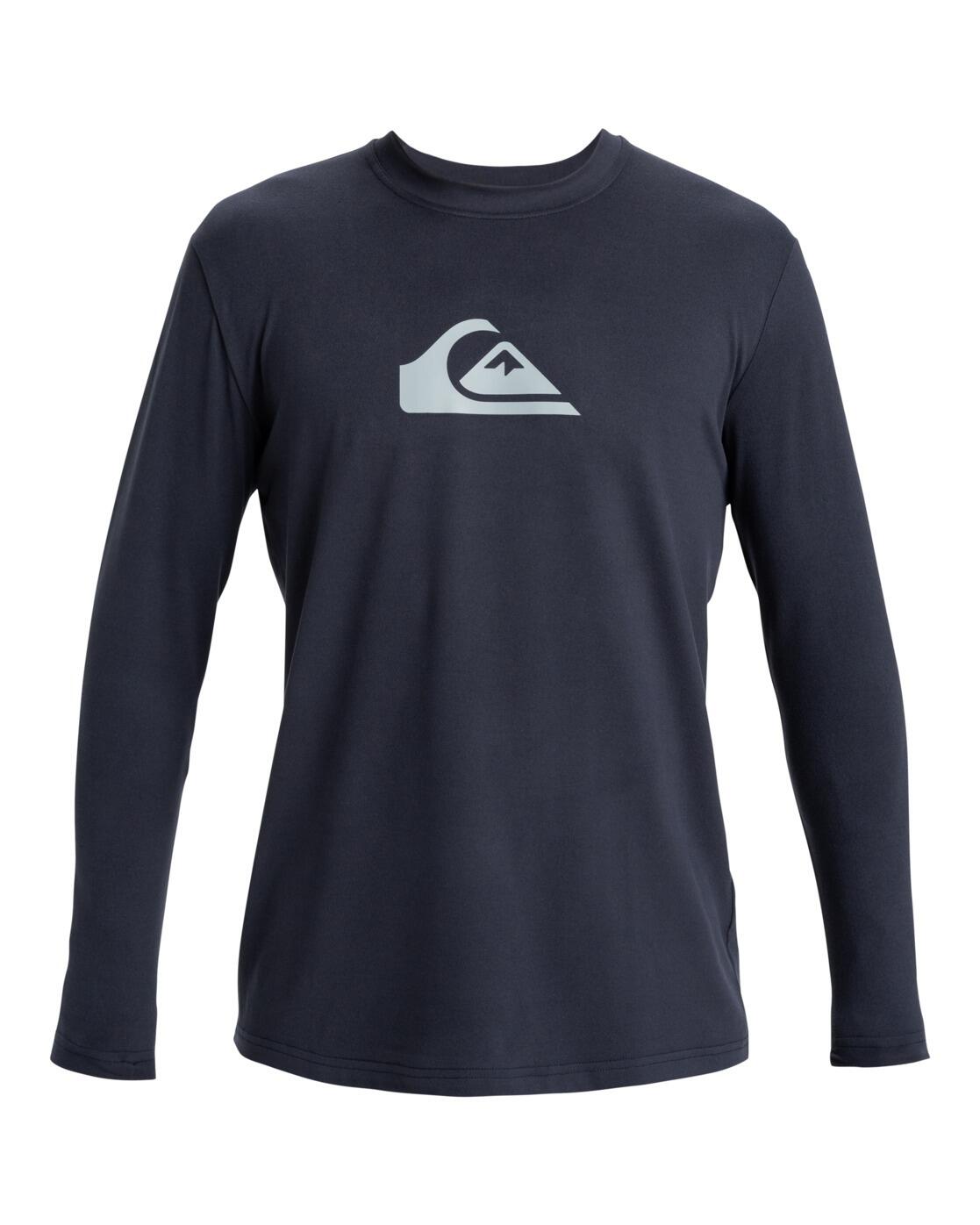 Koszulka surfingowa z długim rękawem UPF 50 dla Mężczyzn EVERYDAY SURF Czarny