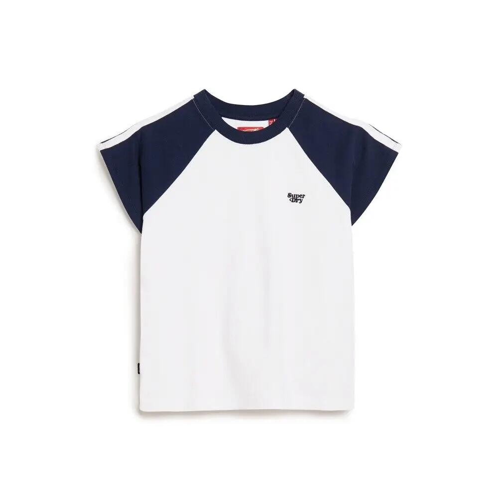 T-shirt z retro logo damski Superdry Essential
