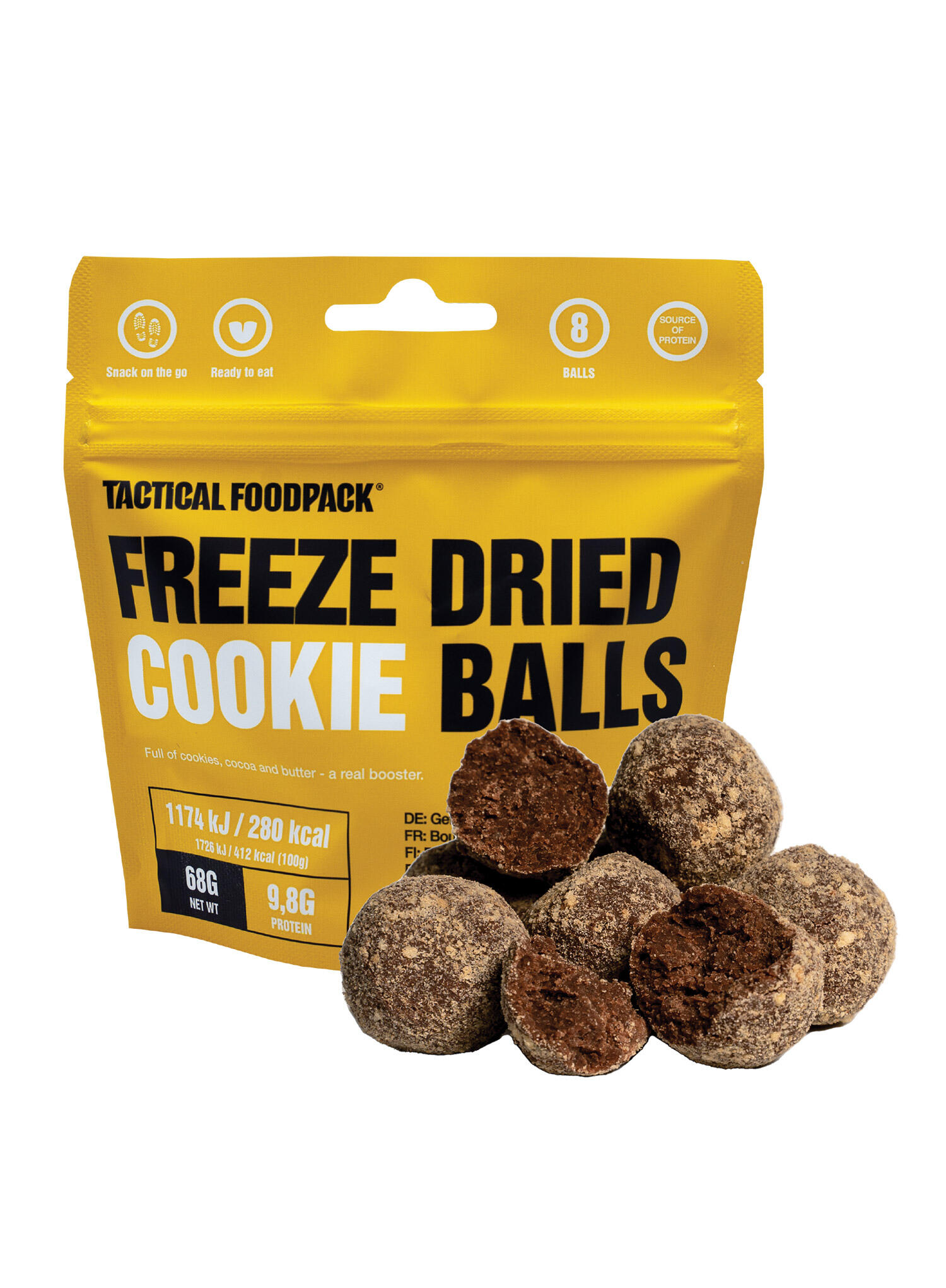 Przekąska Tactical Foodpack Liofilizowane kulki ciasteczkowe 68 g