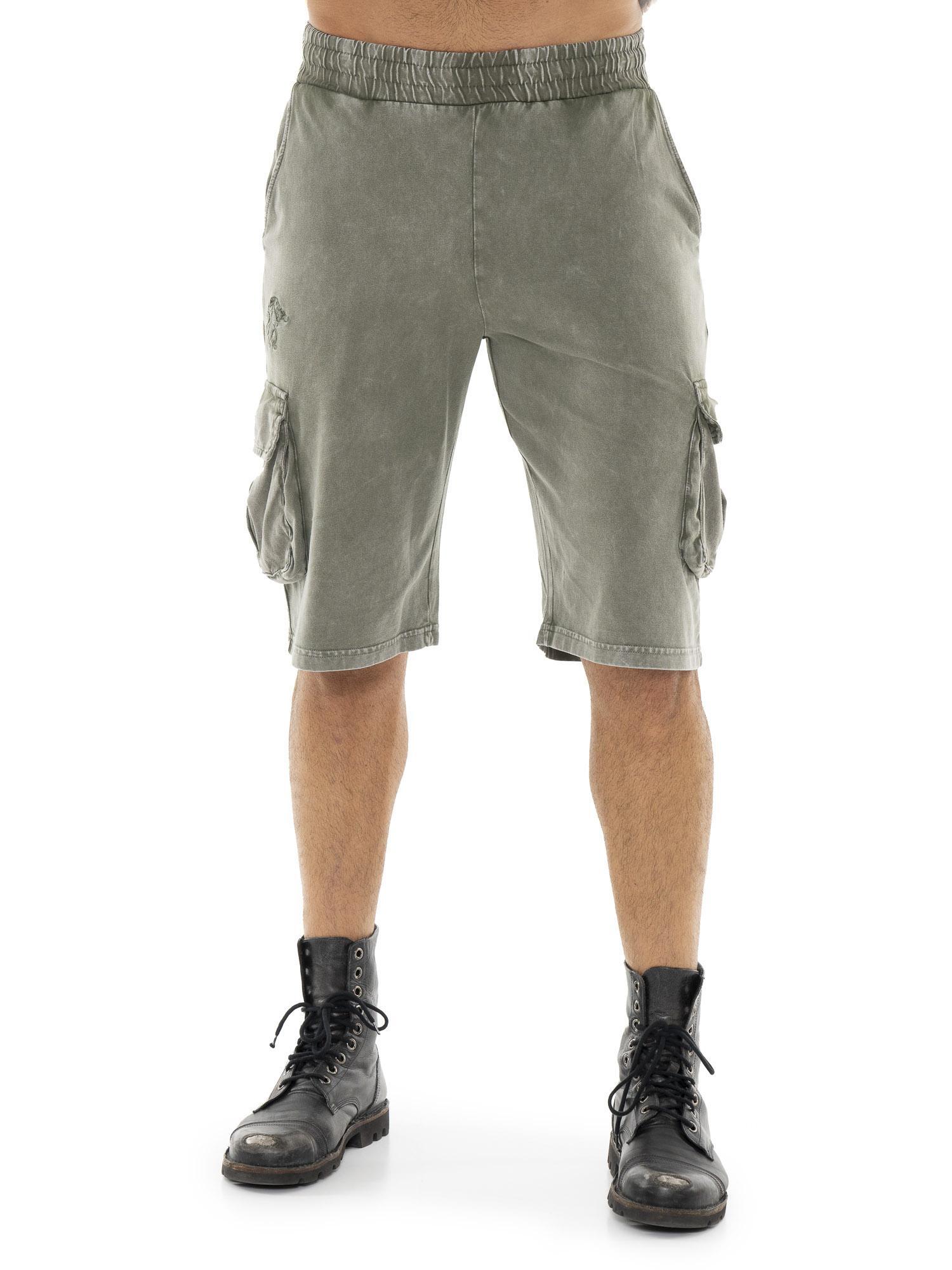 Szorty z bawełna z sznurek regulacyjny na co dzień