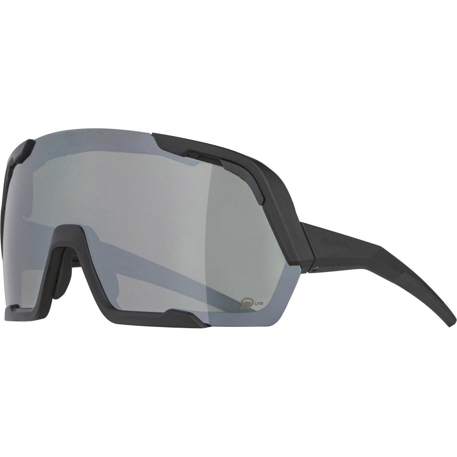 Alpina Rocket Bold Q-Lite okulary sportowe czarny/srebrny
