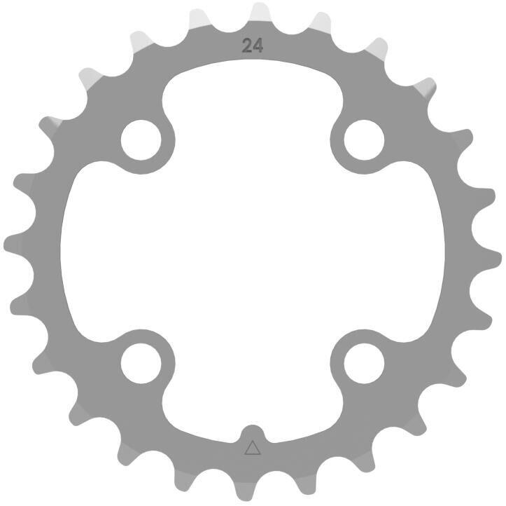 Pierścień łańcucha Contec Ct c.drive 24t 64mm srebrny