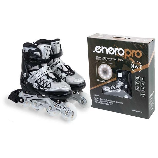 Rolki Wrotki Łyżwy Regulowane 4w1 dziecięce Enero Pro Led