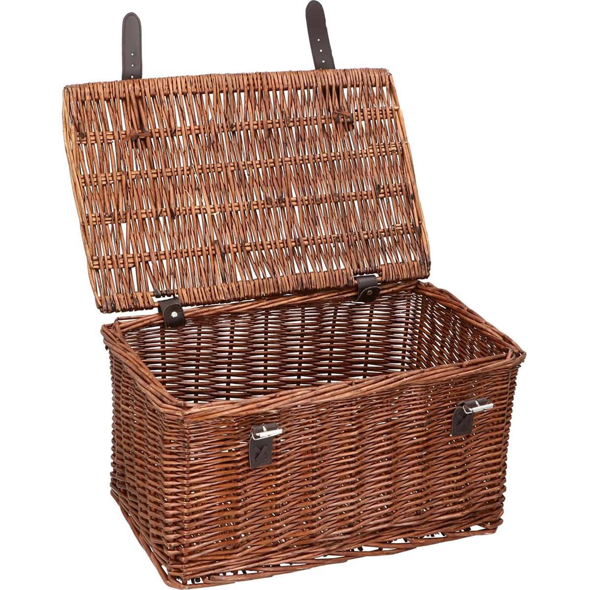 Koszyk rowerowy Bicycle na przód 45x30x25cm wiklinowy