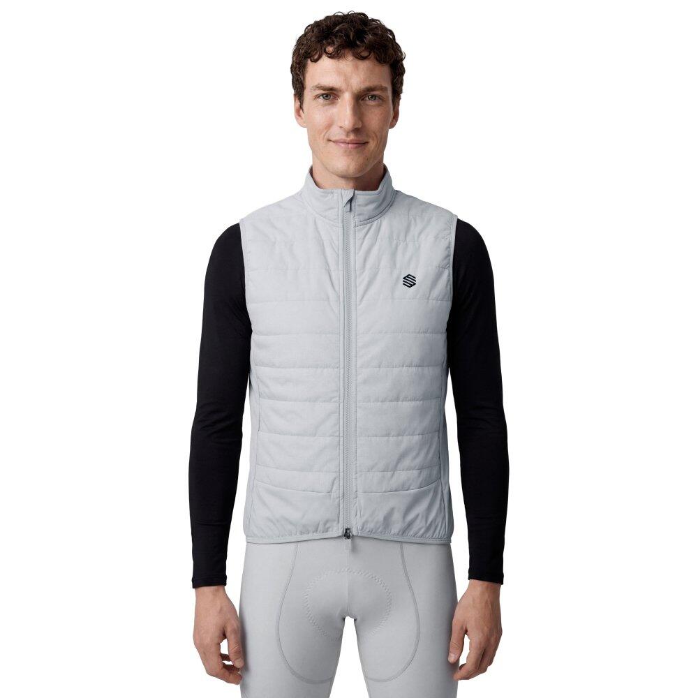 Męskie termiczna kamizelka rowerowa Kolarstwo Siroko SRX Ultra Warm Gray