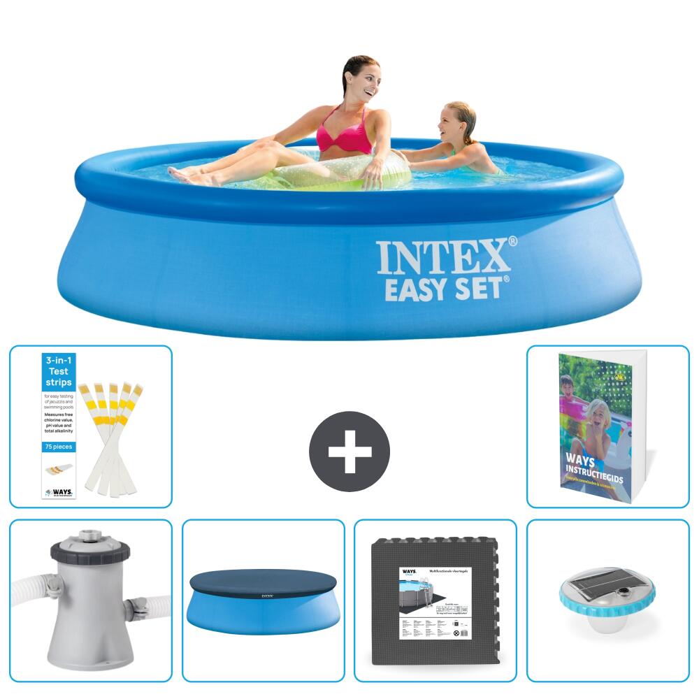 INTEX Basen Easy Set Okrągły - 244x61 cm - 7-częściowy S312