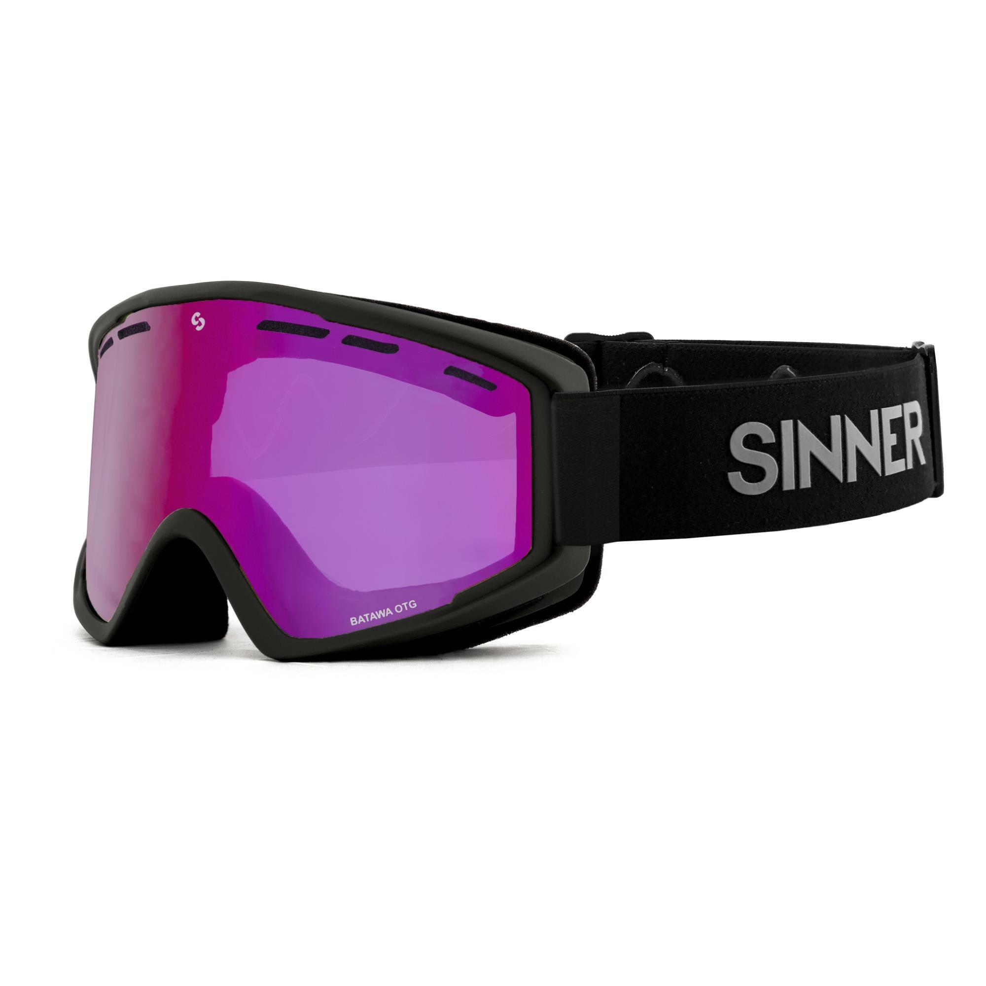Gogle narciarskie/snowboardowe SINNER Batawa OTG, czarne